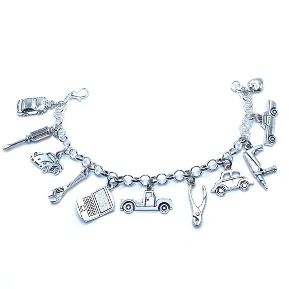 Auto Mechanic Charm Bracelet Technician Service Advisor - Picture 3 of 7